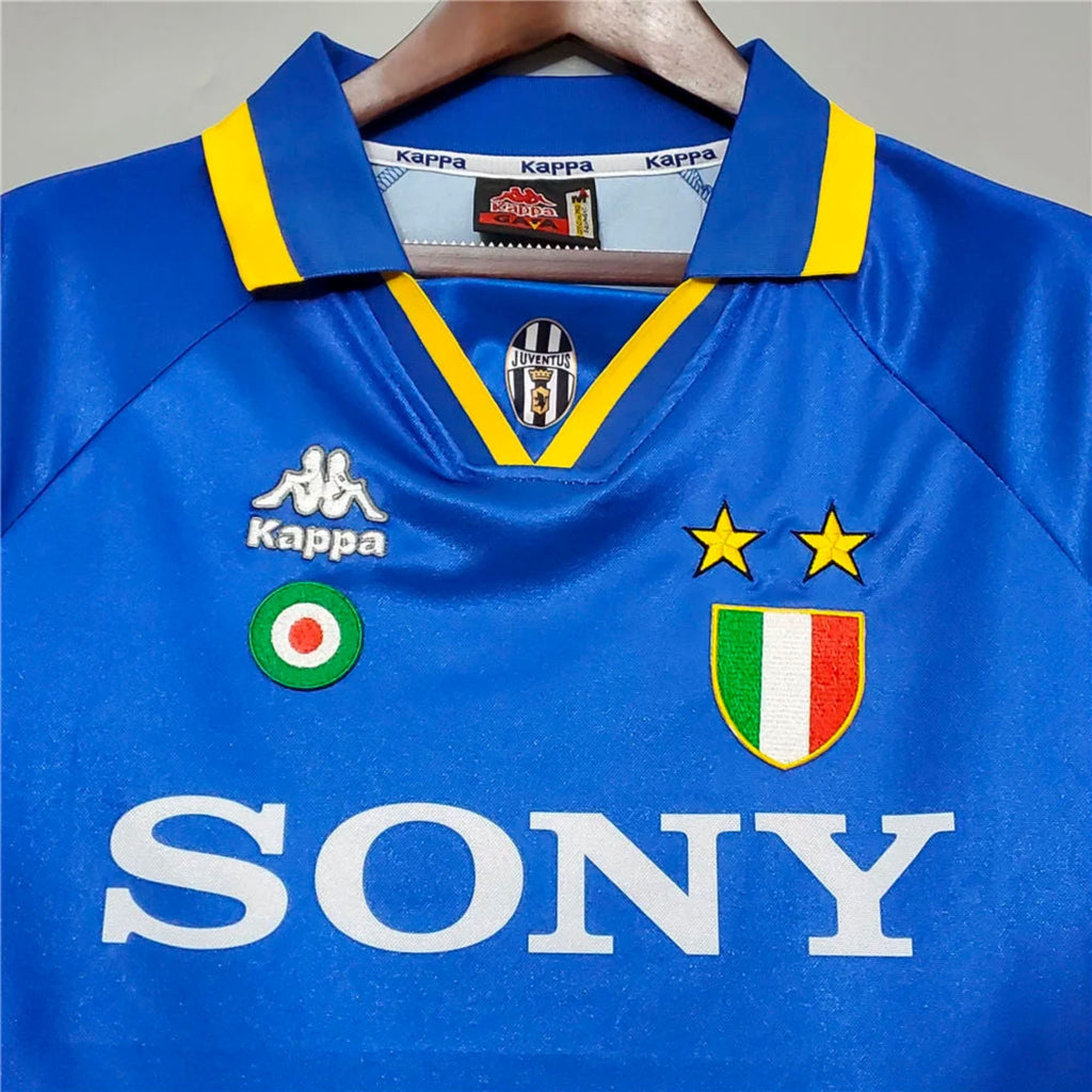 1995/96 Juventus UCL Away Jersey - Retro Soccer Jersey