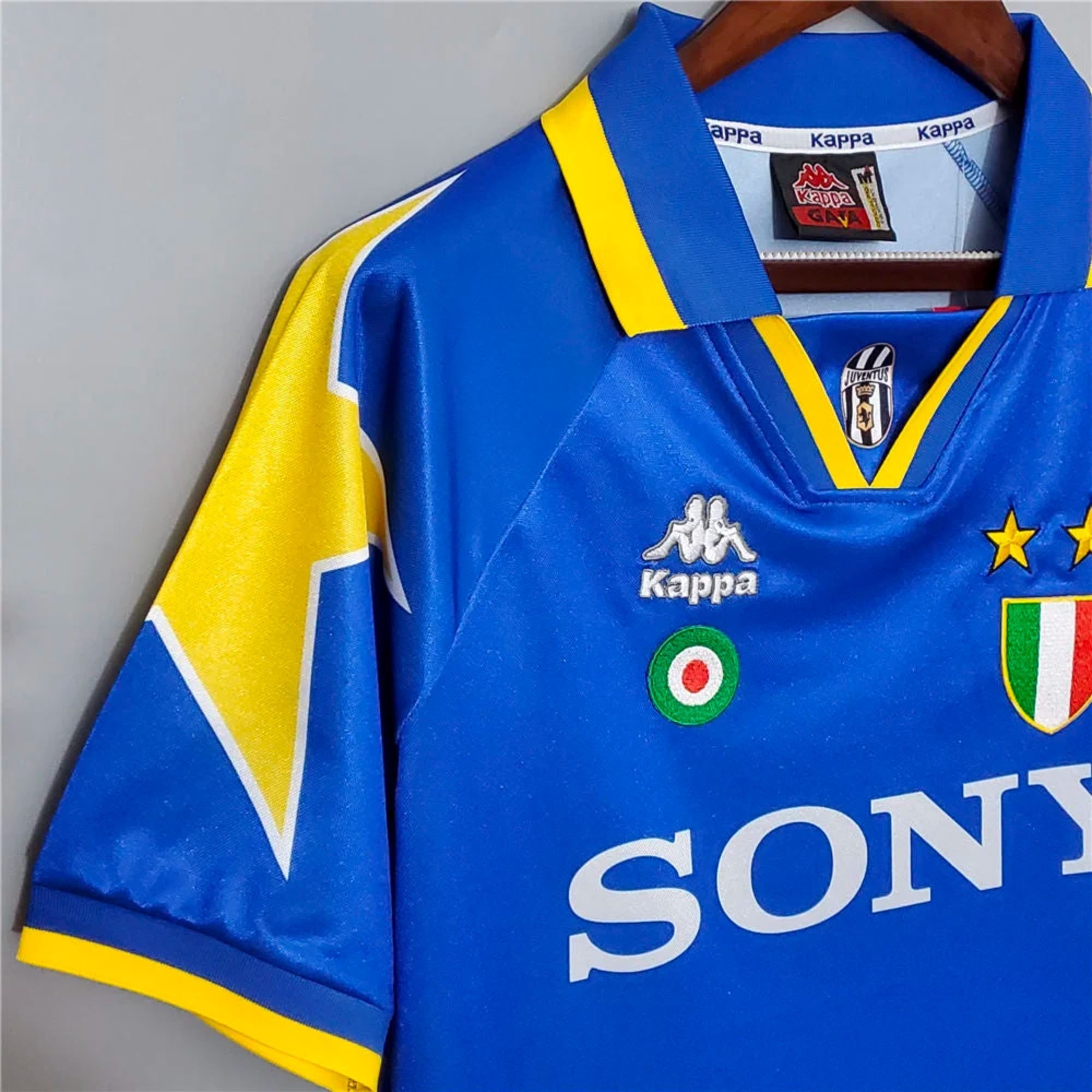 1995/96 Juventus UCL Away Jersey - Retro Soccer Jersey