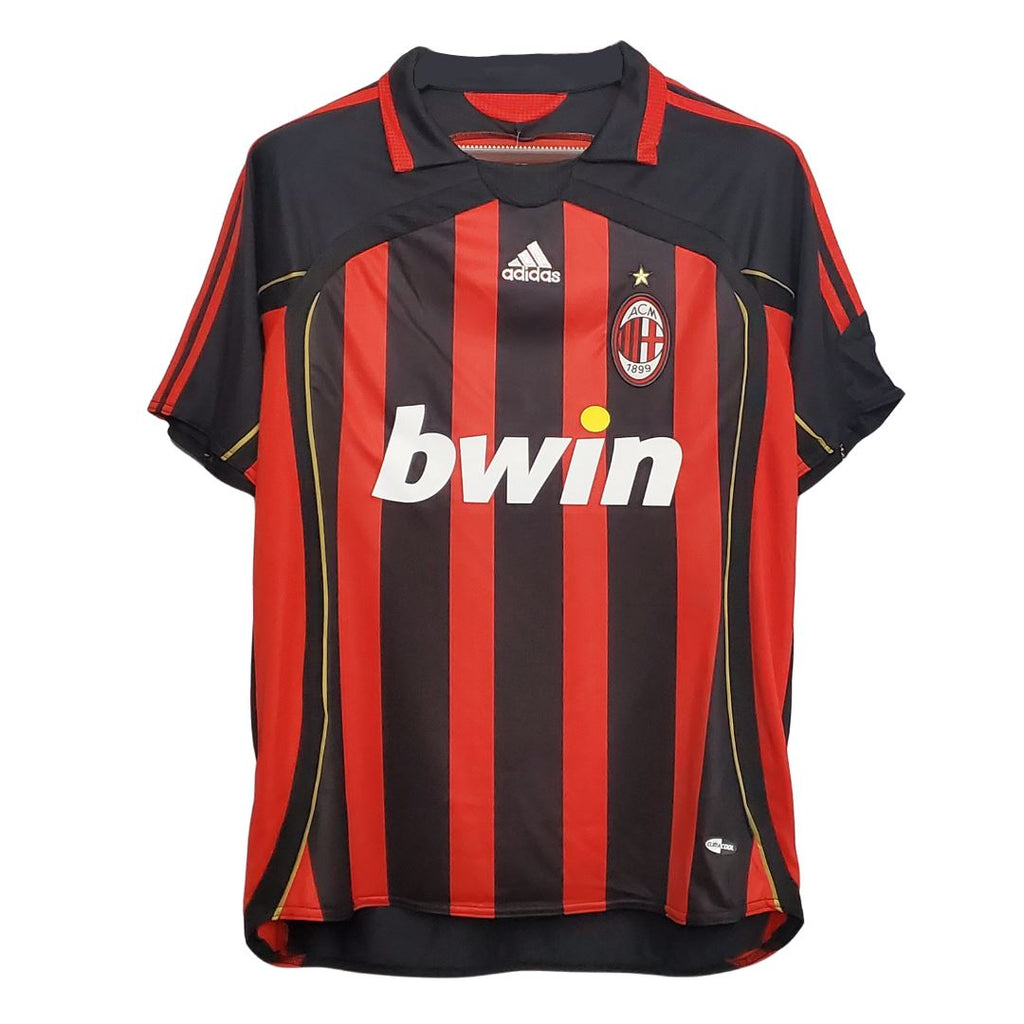 AC Milan 06/07 Champions League Final Home Jersey S/ Sleeve - Retro Soccer Jersey