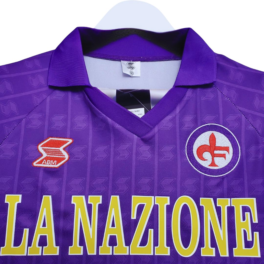 1989/90 Fiorentina Home Jersey - Retro Soccer Jersey