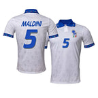 1994/95 Italy Away Jersey Maldini #5 - Retro Soccer Jersey