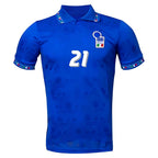 1994/95 Italy Home Jersey Zola #21 - Retro Soccer Jersey