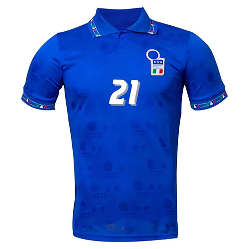 1994/95 Italy Home Jersey Zola #21 - Retro Soccer Jersey