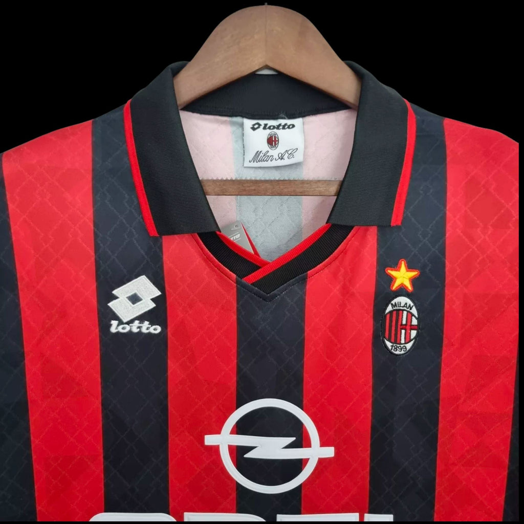 1995/96 AC Milan Baggio Jersey - Retro Soccer Jersey