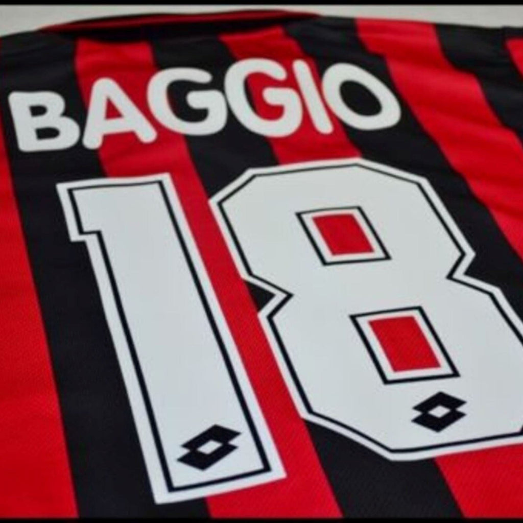 1995/96 AC Milan Baggio Jersey - Retro Soccer Jersey