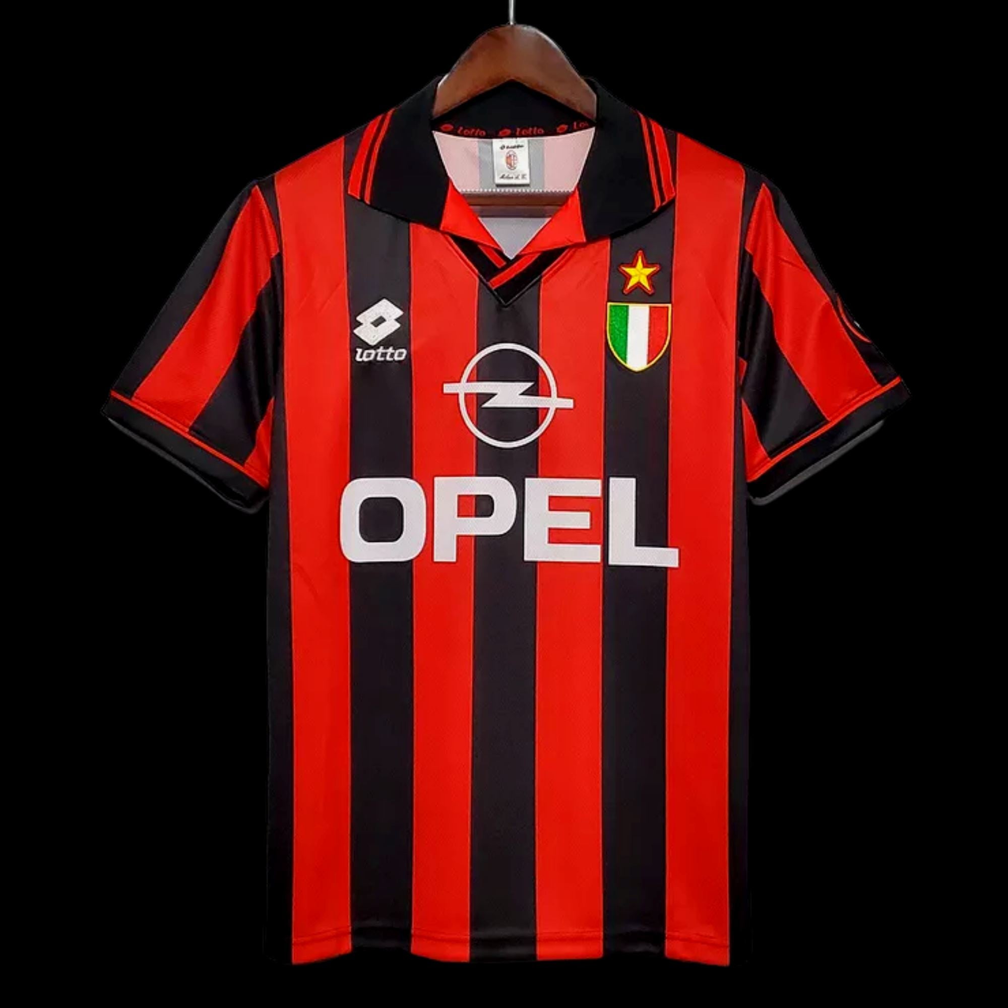 1996/97 AC Milan Home Jersey - Baggio 18 - Retro Soccer Jersey