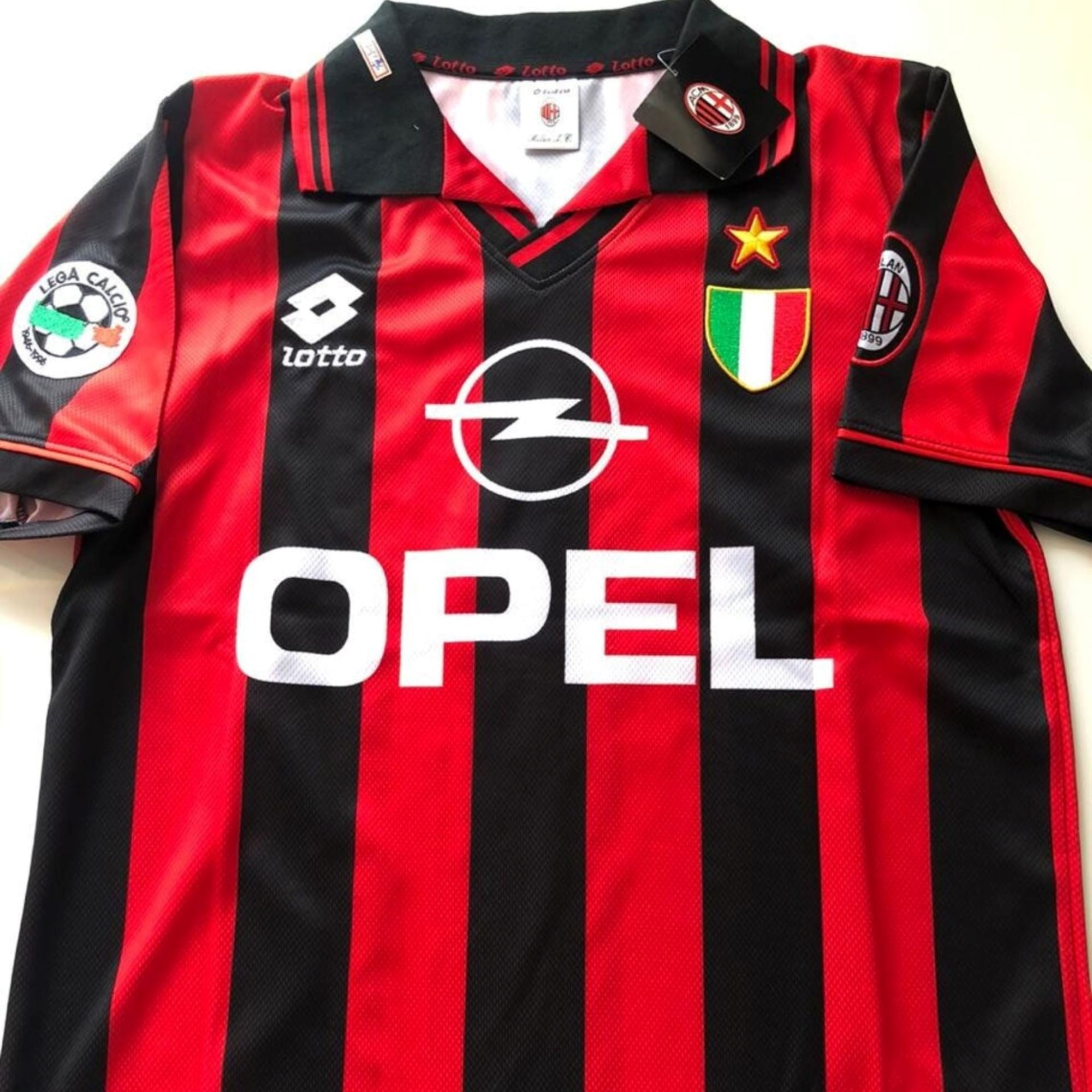 1996/97 AC Milan Home Jersey - Maldini 3 - Retro Soccer Jersey