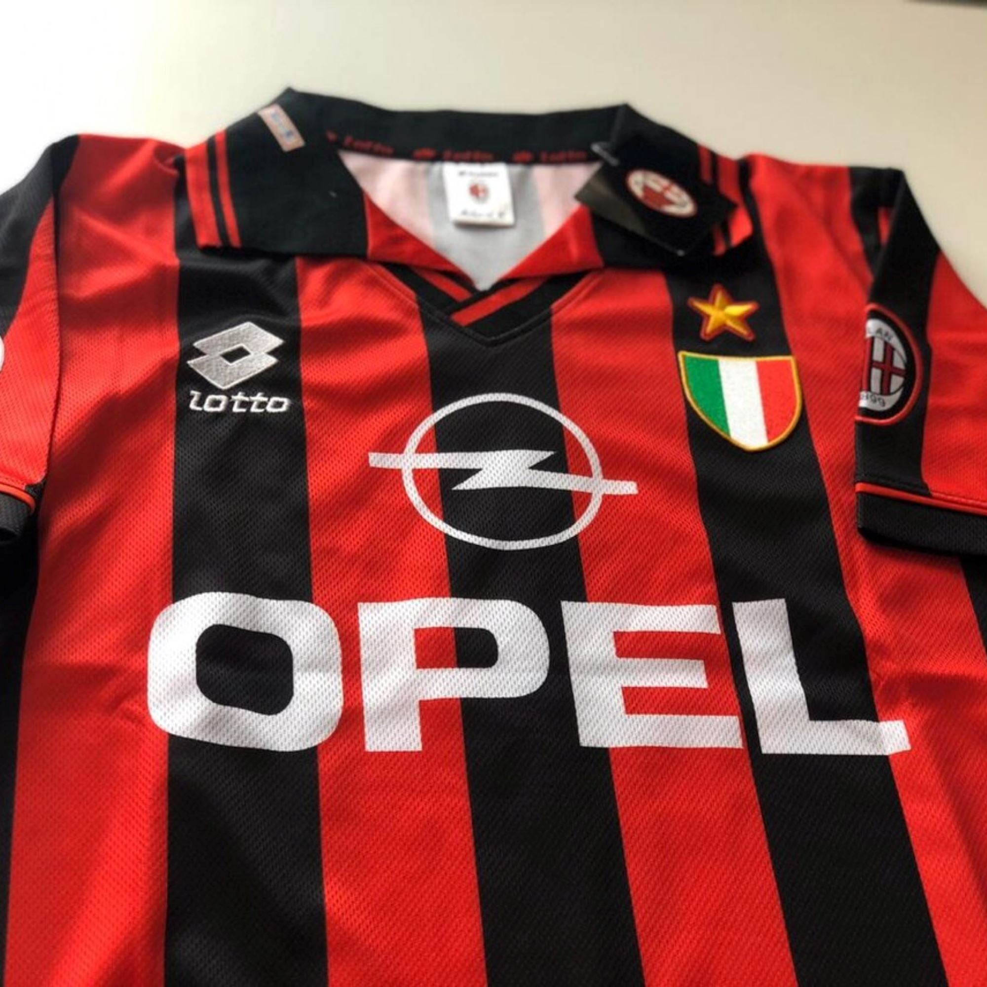 1996/97 AC Milan Home Jersey - Maldini 3 - Retro Soccer Jersey