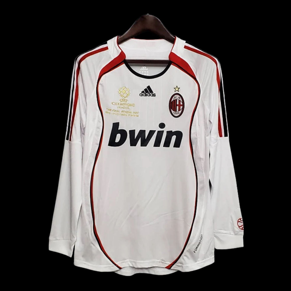 AC Milan 2006/07 UEFA Champions League Final Jersey L / Sleeve - Retro Soccer Jersey