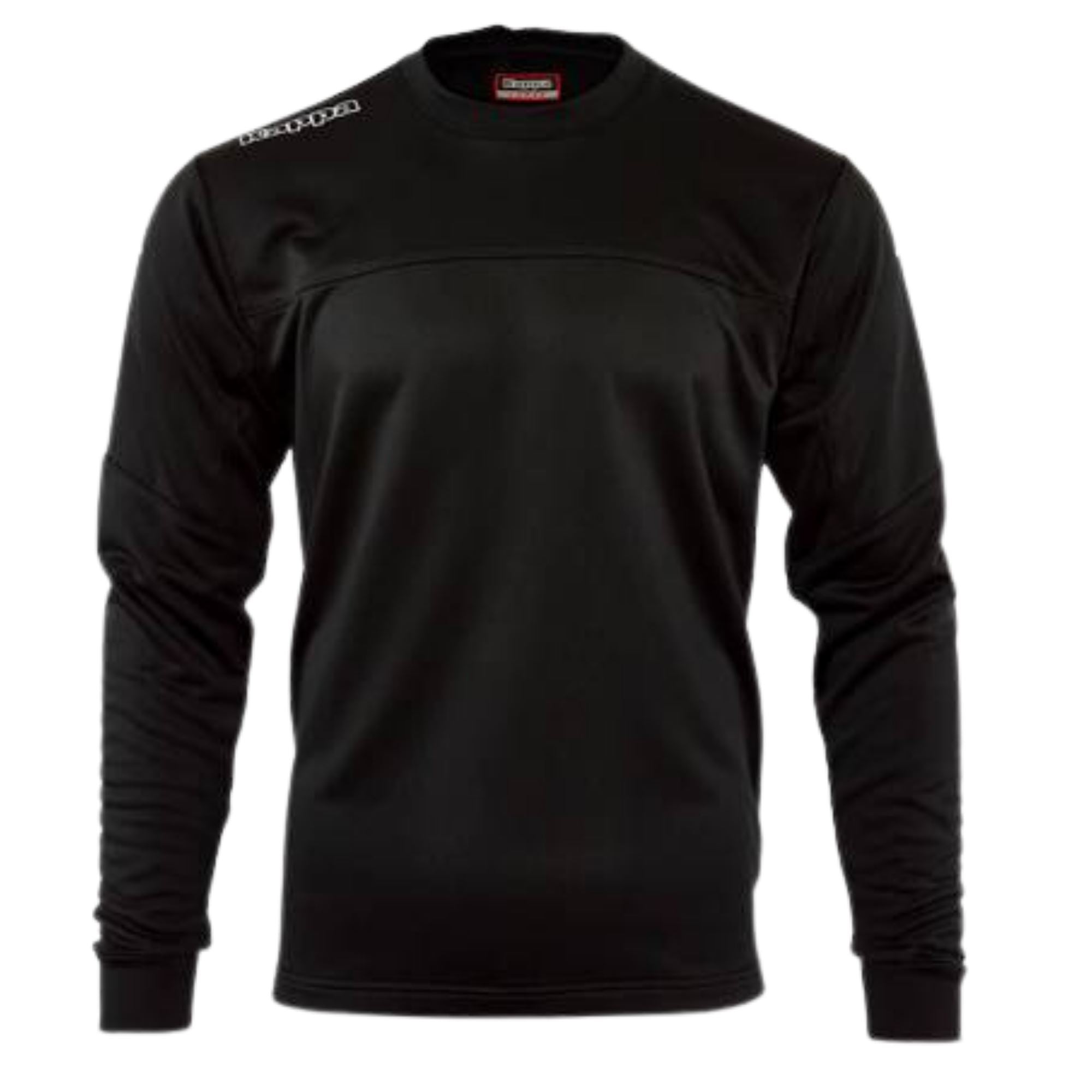 Kappa Warm Up Crew Sweat Black - Sports Apparel