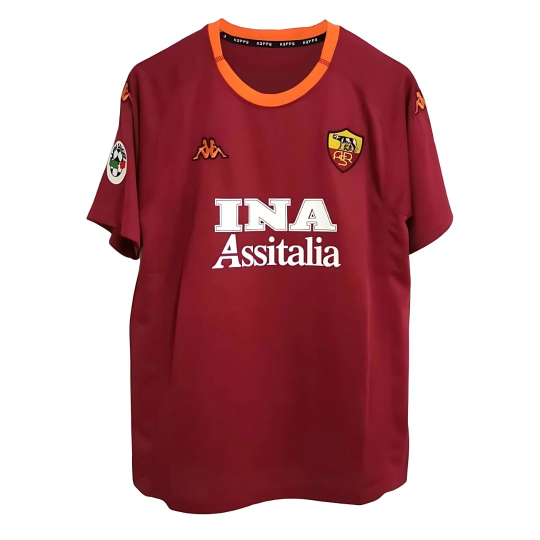 2000/01 AS Roma Home Jersey - Retro Soccer Jersey