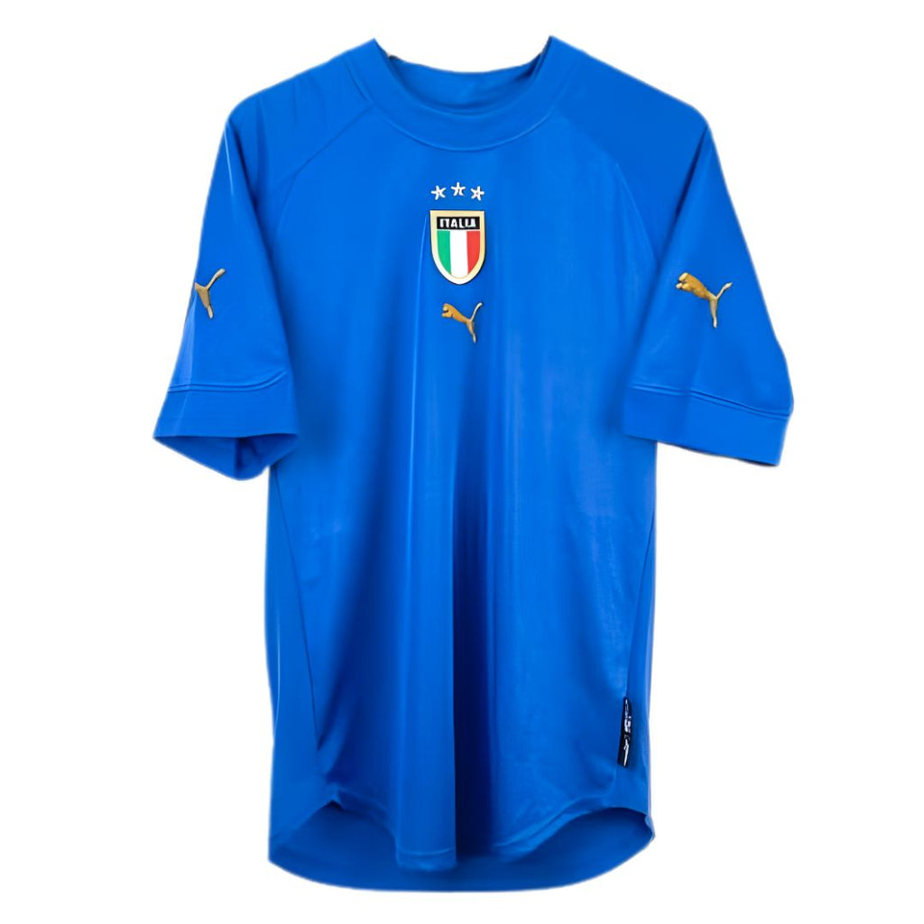 2004 Italy Home Jersey Euro Cup - Retro Soccer Jersey