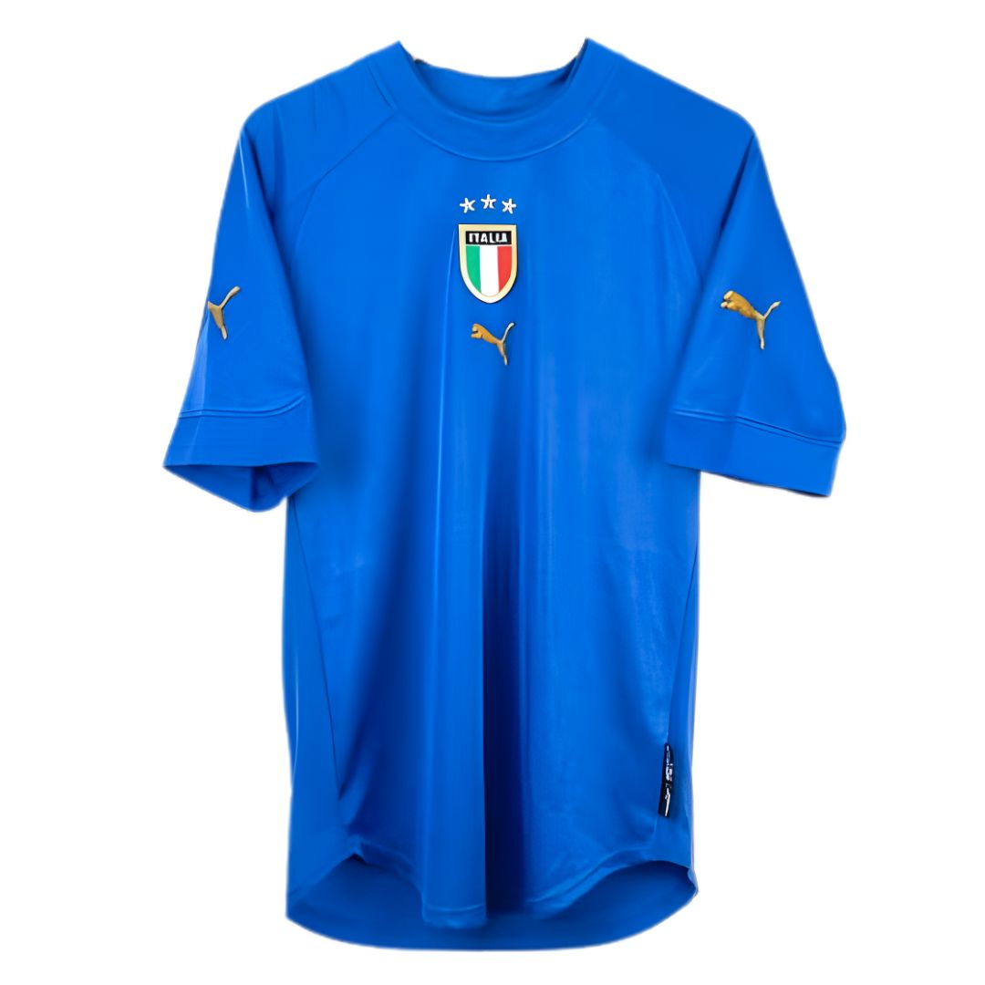 2004 Italy Home Jersey Euro Cup - Retro Soccer Jersey