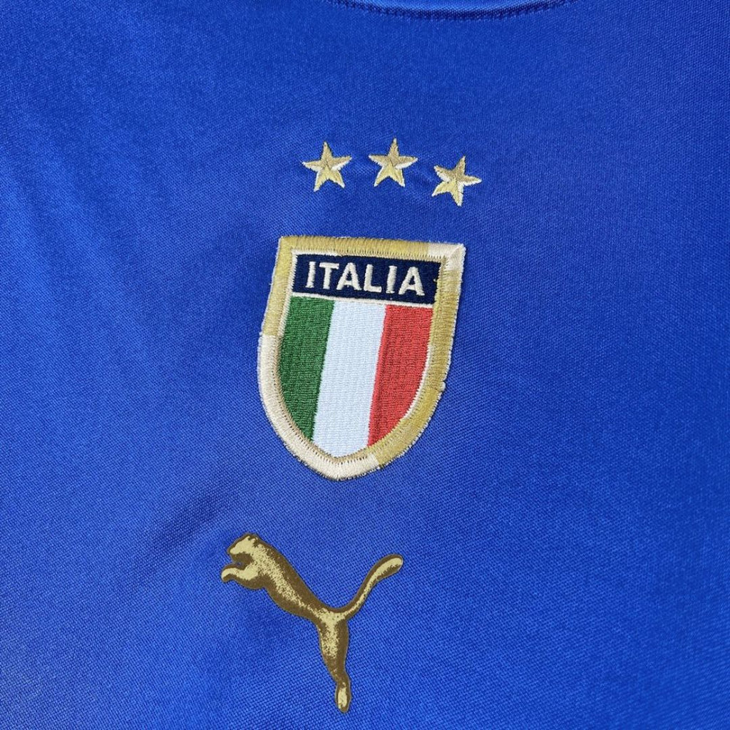 2004 Italy Home Jersey Euro Cup - Retro Soccer Jersey