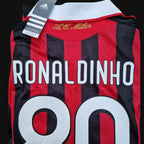 2009/10 AC Milan Home Jersey Long Sleeve - Retro Soccer Jersey