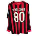 2009/10 AC Milan Home Jersey Long Sleeve - Retro Soccer Jersey