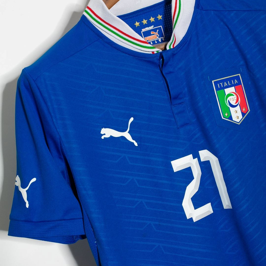 2012 Italy Home Jersey - Retro Soccer Jersey