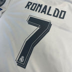 2016 Real Madrid Home Shirt UCL Final L/Sleeve Ronaldo 7 - Retro Soccer Jersey