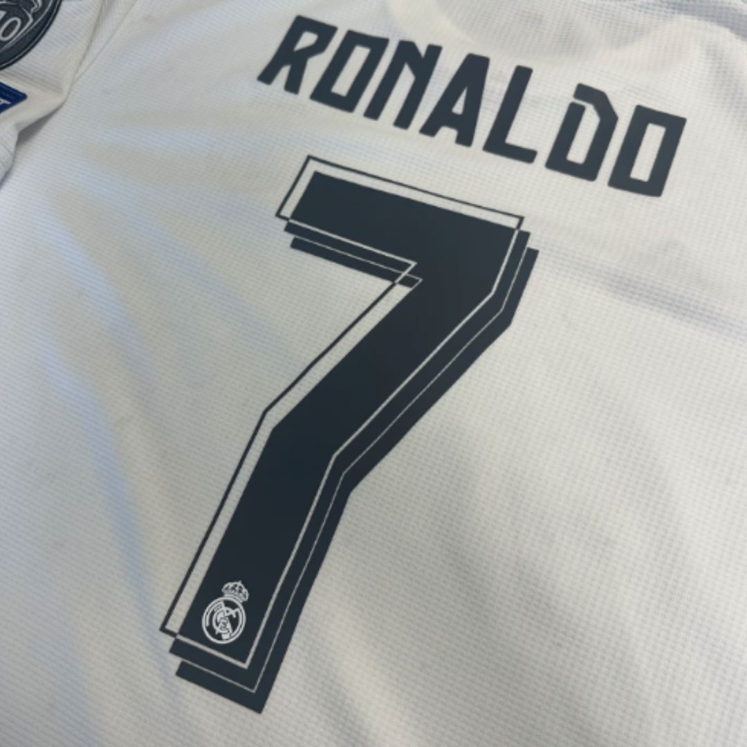 2016 Real Madrid Home Shirt UCL Final L/Sleeve Ronaldo 7 - Retro Soccer Jersey