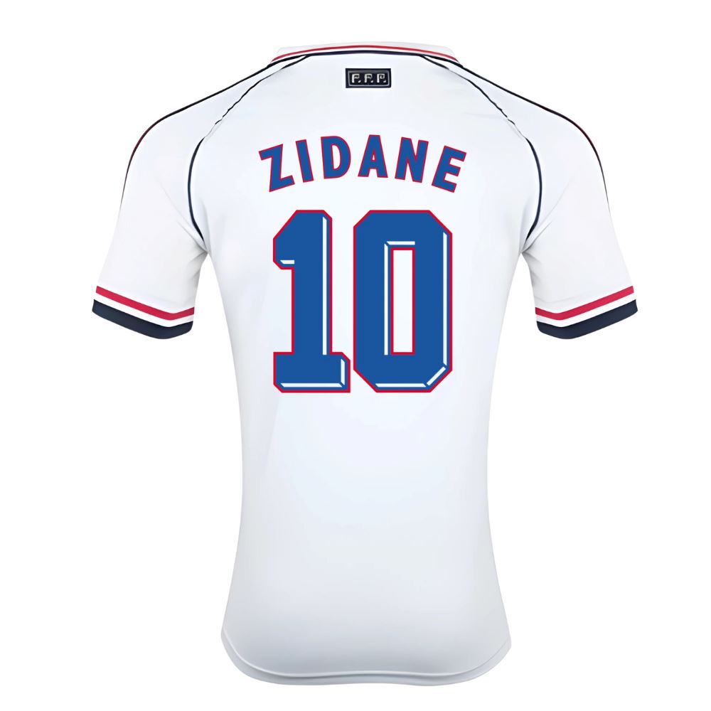 France 1998 World Cup Away Jersey Zidane 10 - Retro Soccer Jersey