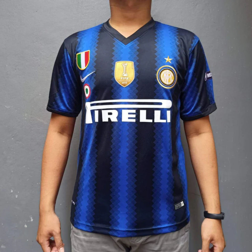 2010/11 Inter Milan Home Jersey with full patches - Retro Soccer Jersey