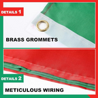 Italian Flag X-Large 3 x 5ft - Sports Apparel