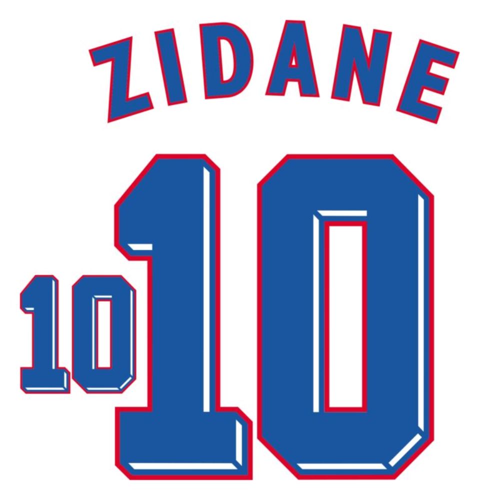 France 1998 World Cup Away Jersey Zidane 10 - Retro Soccer Jersey