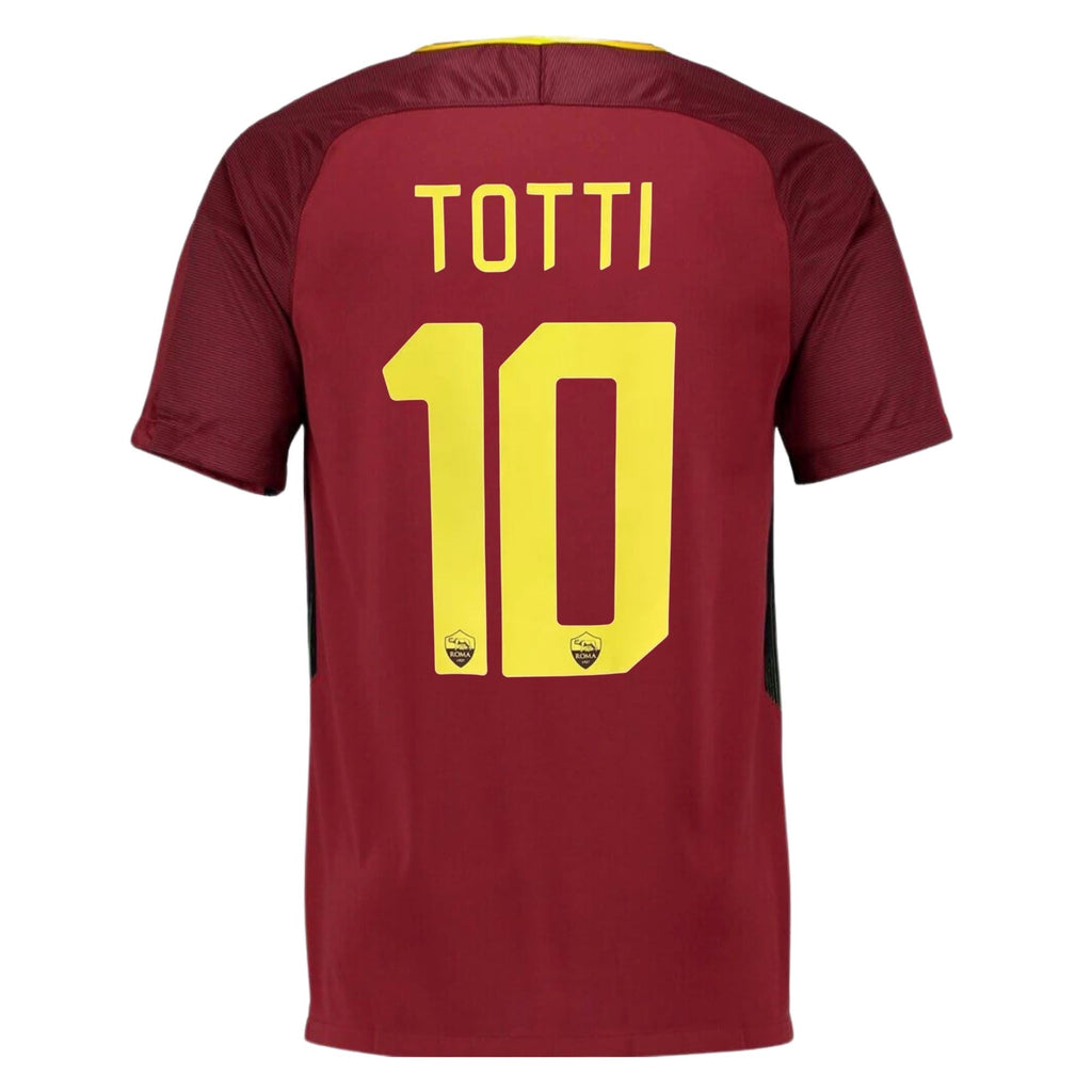 2017 AS Roma Home Jersey Totti #10 - Retro Soccer Jersey