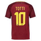 2017 AS Roma Home Jersey Totti #10 - Retro Soccer Jersey