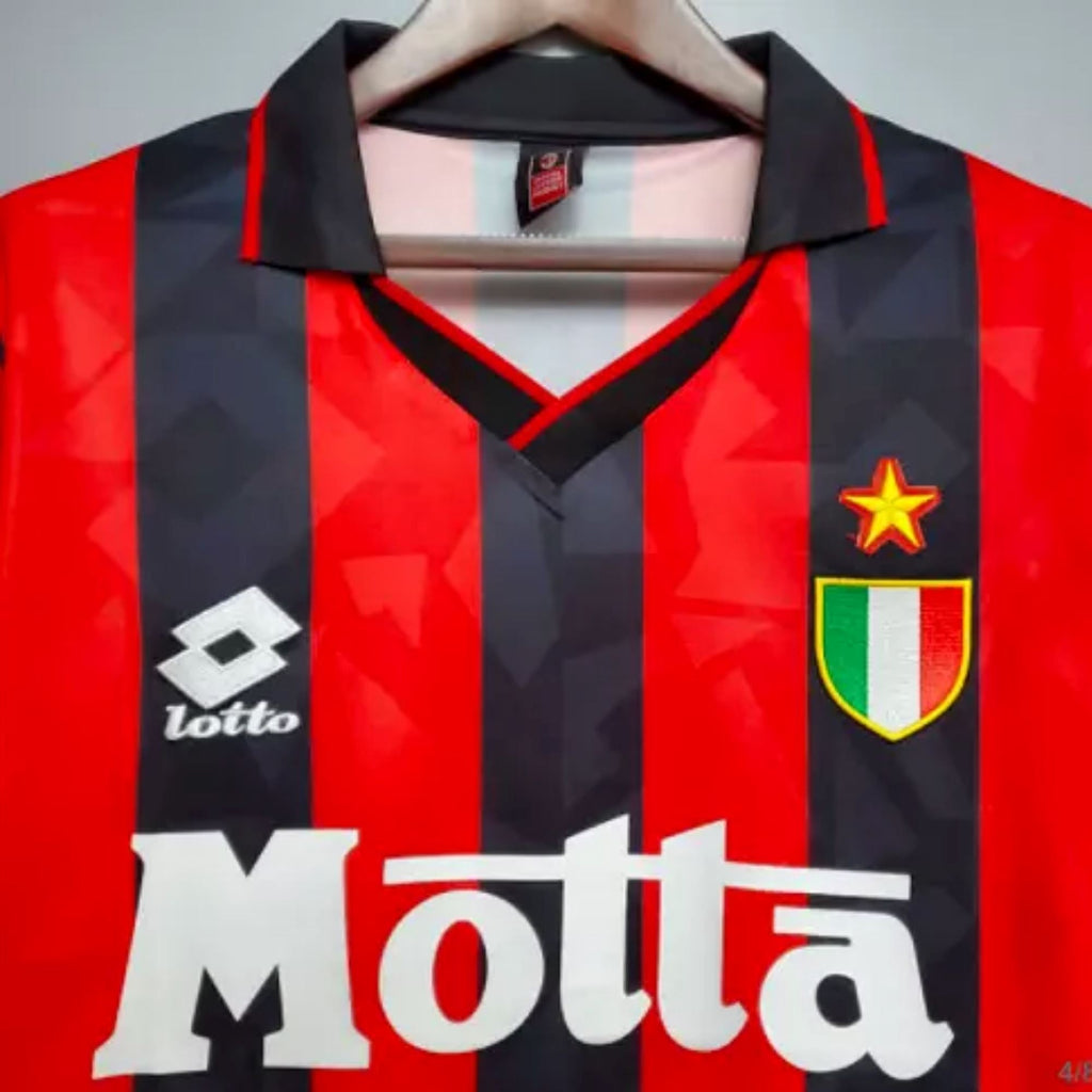 1993/94 AC Milan Home Jersey Maldini #3 - Retro Soccer Jersey