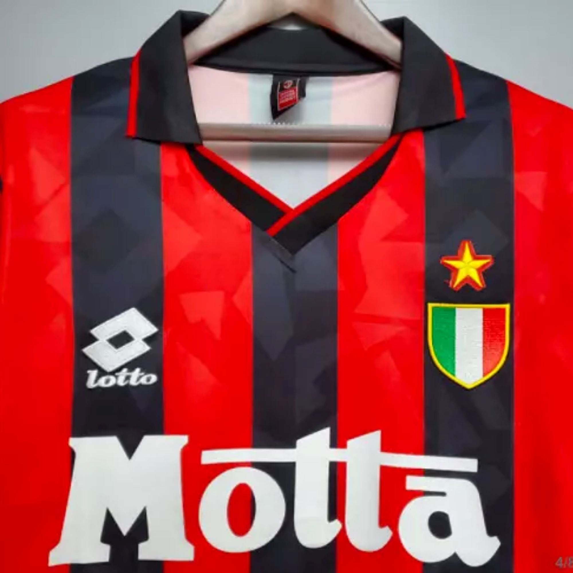 1993/94 AC Milan Home Jersey Maldini #3 - Retro Soccer Jersey