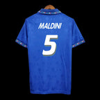 1994/95 Italy Home Jersey Maldini #5 - Retro Soccer Jersey