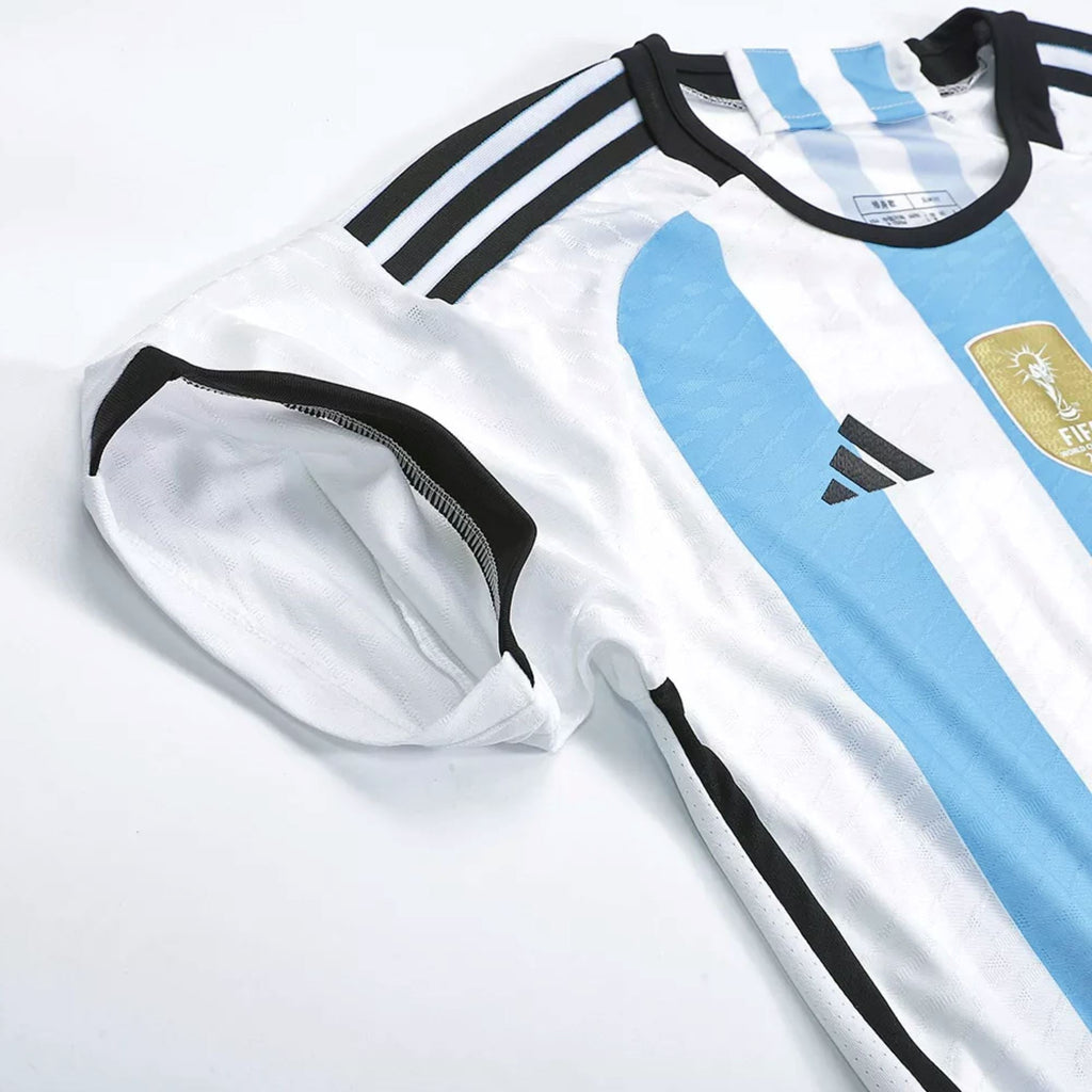 Argentina World Cup Winners Jersey Authentic 22/23 Messi #10 - Retro Soccer Jersey