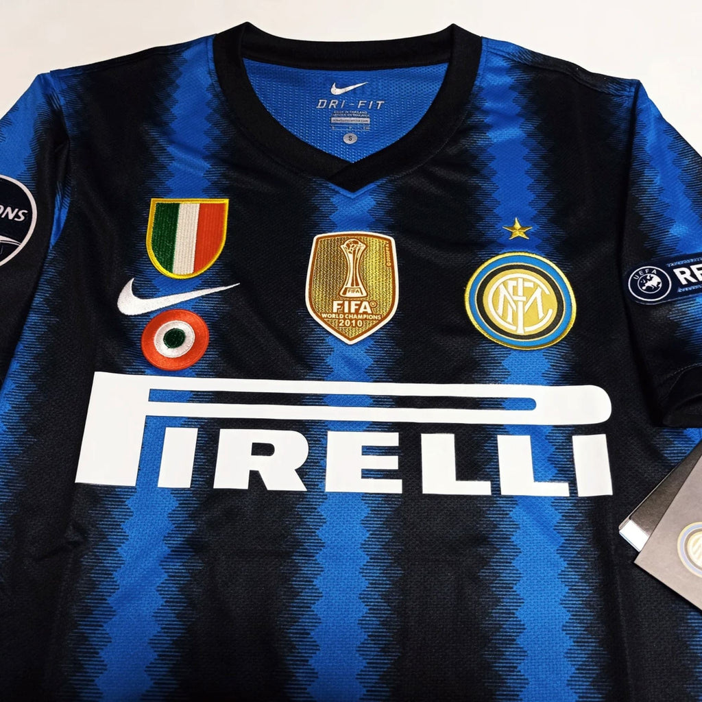 2010/11 Inter Milan Home Jersey with full patches - Retro Soccer Jersey