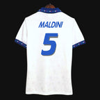 1994/95 Italy Away Jersey Maldini #5 - Retro Soccer Jersey