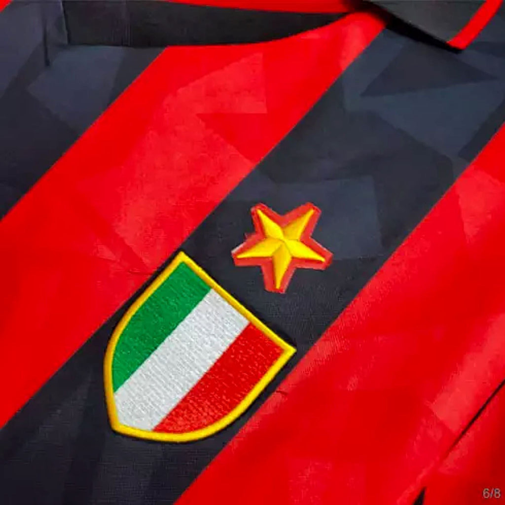 1993/94 AC Milan Home Jersey Baresi #6 - Retro Soccer Jersey