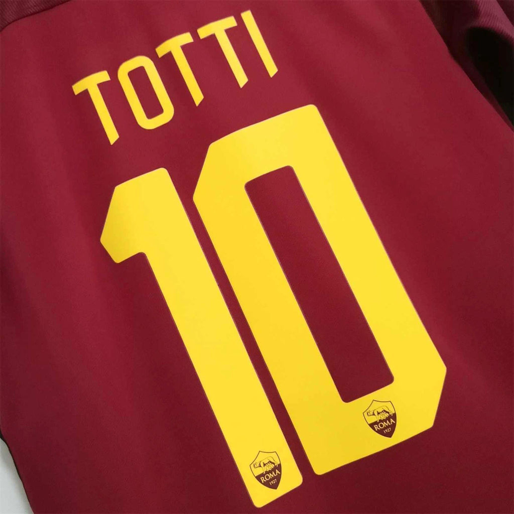 2017 AS Roma Home Jersey Totti #10 - Retro Soccer Jersey