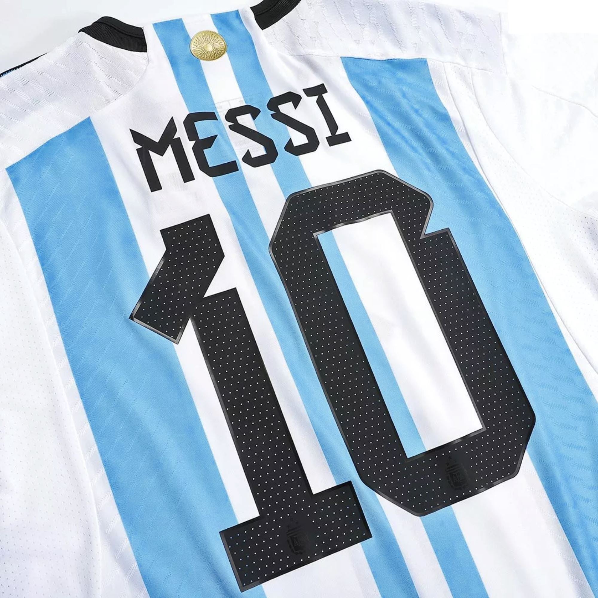Argentina World Cup Winners Jersey Authentic 22/23 Messi #10 - Retro Soccer Jersey