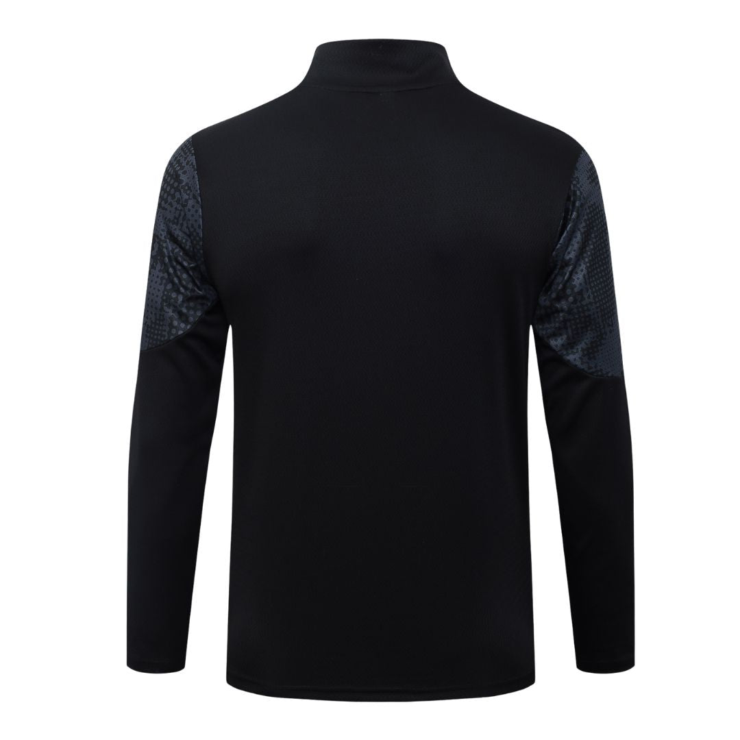 AC Milan 2025/26 Black Training Tracksuit - Retro Tracksuit