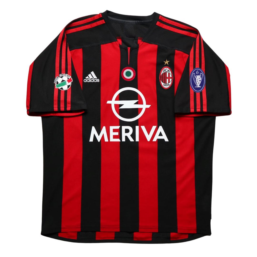 2003/04 AC Milan Home Jersey - Retro Soccer Jersey