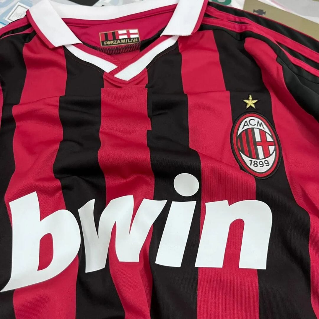 2009/10 AC Milan Home Jersey - Retro Soccer Jersey