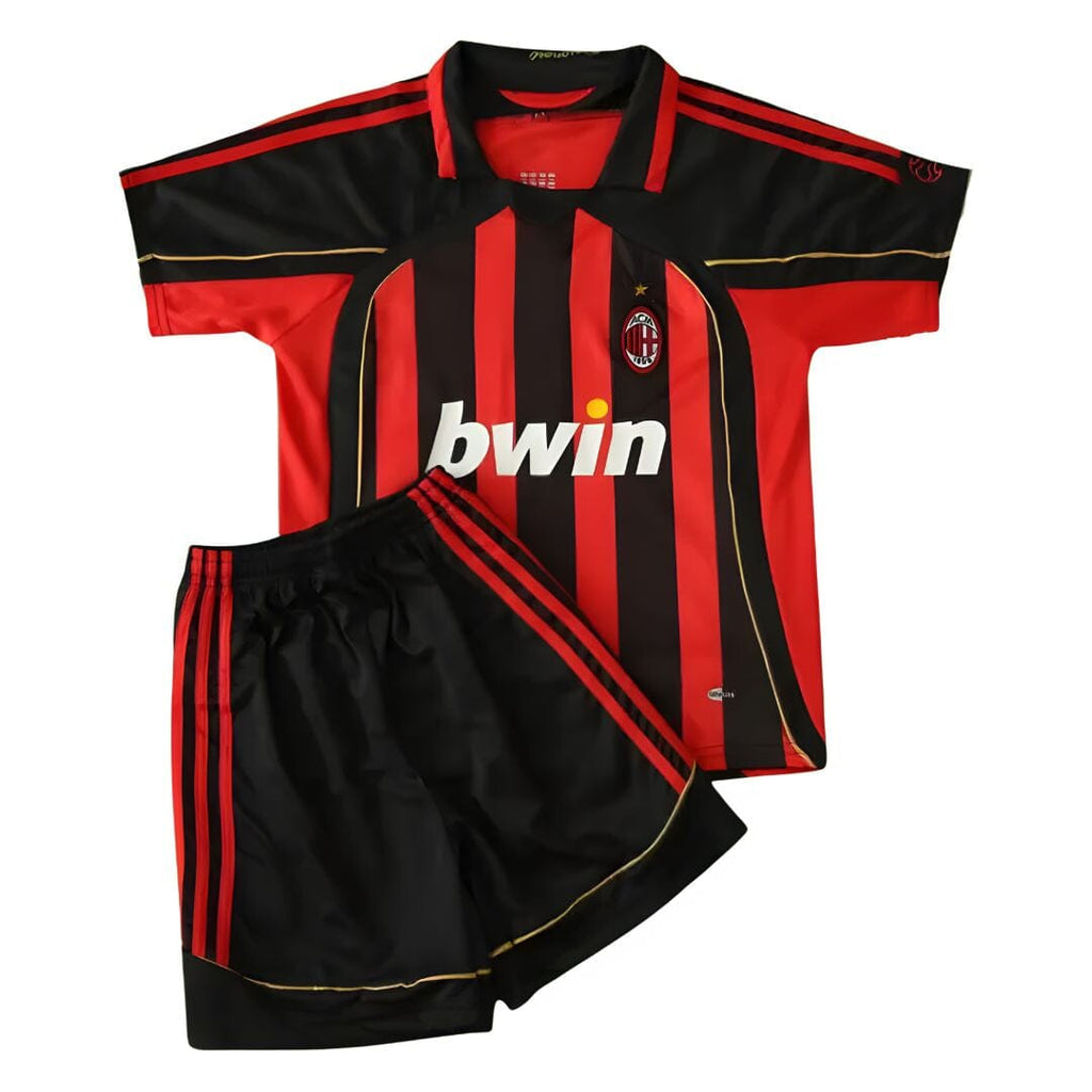 AC Milan 2006/07 Home Jersey Kids - Retro Soccer Jersey