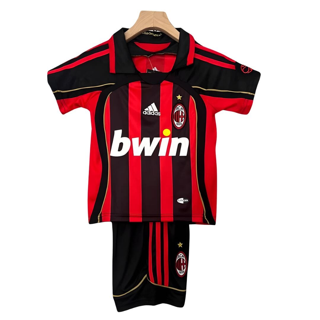 AC Milan 2006/07 Home Jersey Kids - Retro Soccer Jersey