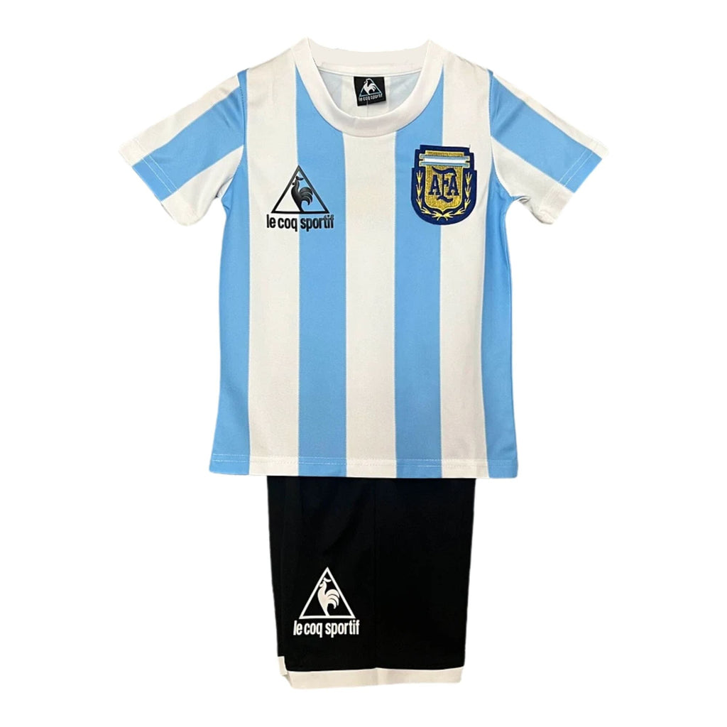 ARGENTINA 1986 HOME JERSEY KIDS RETRO EDITION - Retro Soccer Jersey