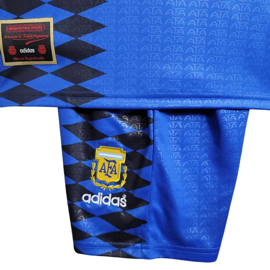 ARGENTINA 1994 AWAY JERSEY KIDS RETRO EDITION - Retro Soccer Jersey
