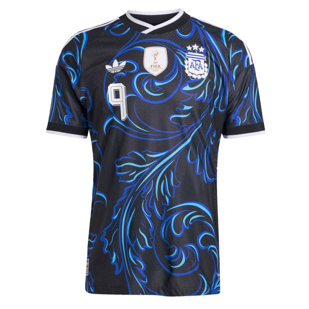 Argentina 2026 Away Authentic Jersey – Álvarez 9 - Retro Soccer Jersey