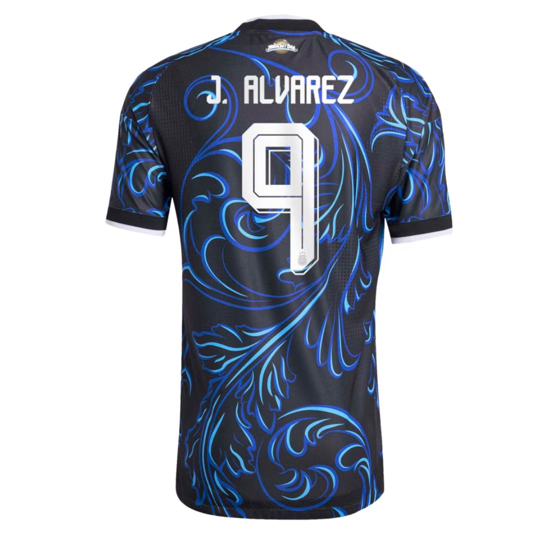 Argentina 2026 Away Authentic Jersey – Álvarez 9 - Retro Soccer Jersey