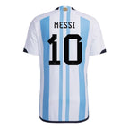Argentina World Cup Winners Jersey Authentic 22/23 Messi #10 - Retro Soccer Jersey