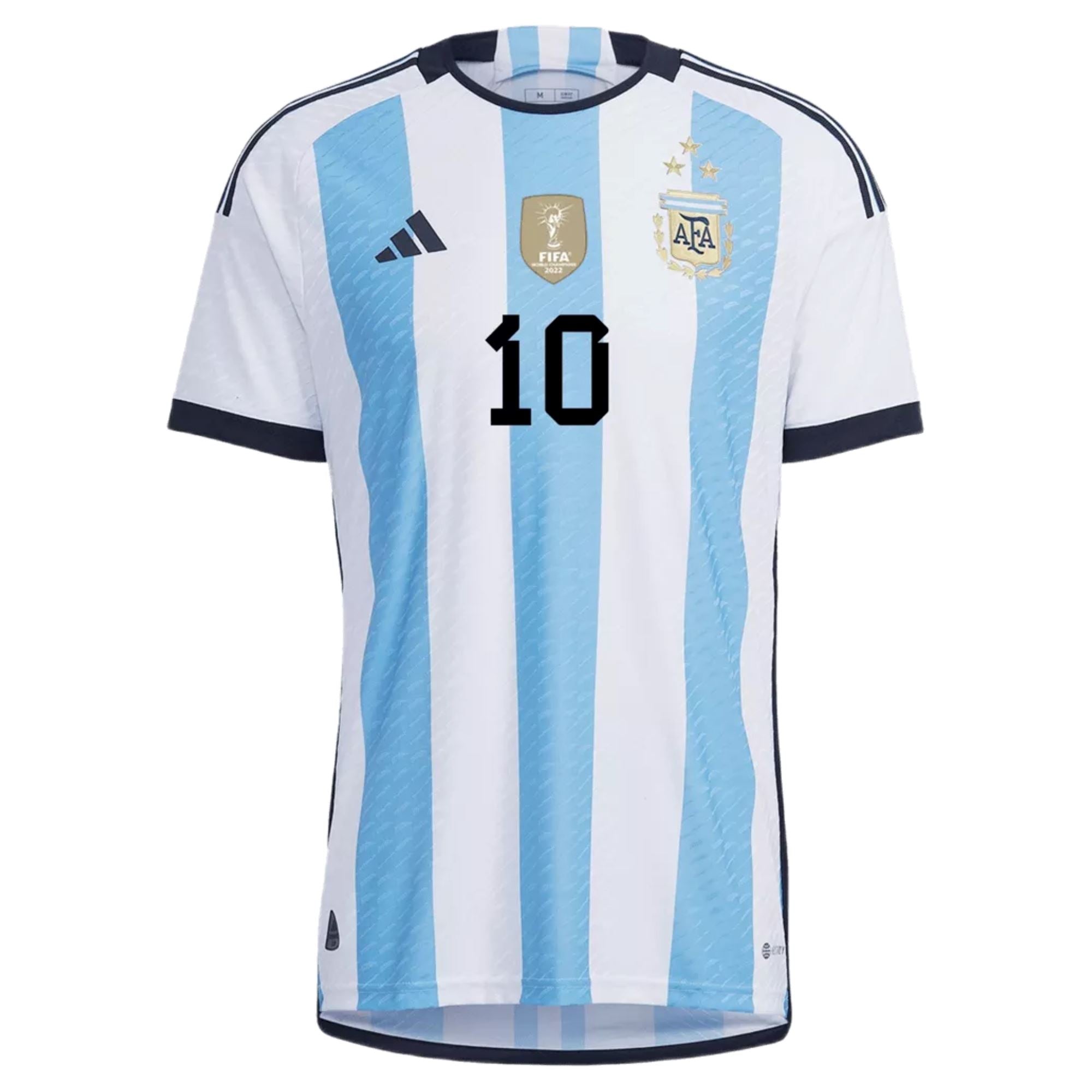Argentina World Cup Winners Jersey Authentic 22/23 Messi #10 - Retro Soccer Jersey