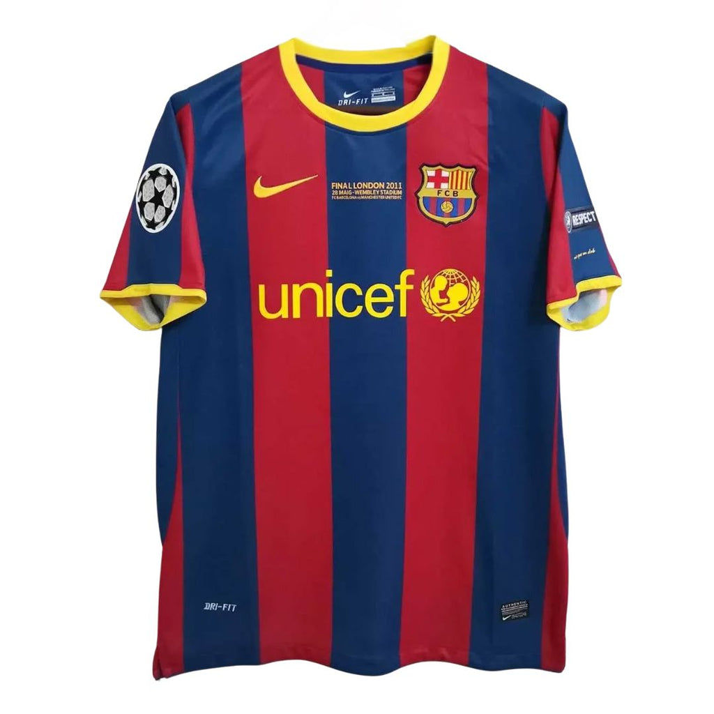 Barcelona FC 2010/11 Champions League Final Jersey Messi 10 - Retro Soccer Jersey